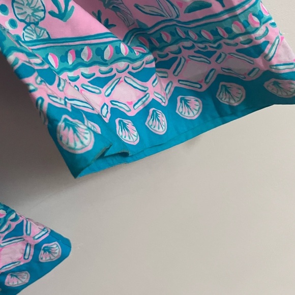 Lilly Pulitzer Turquoise and Pink Wide Leg Pants - Picture 5 of 12